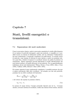 Capitolo 7, "Stati, livelli energetici e transizioni"
