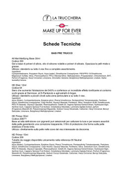 Schede Tecniche - La Truccheria