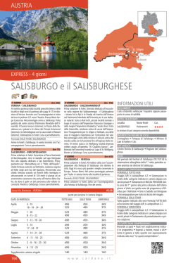 SALISBURGO e il SALISBURGHESE