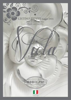LISTINO PREZZI maggio 2014