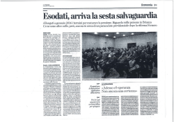 Èsodati, arriva la sestasalvaguatdia