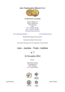 Medaglie Italiane - Numismatica Ranieri