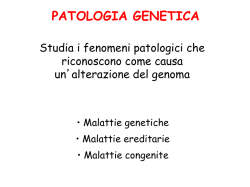 PATOLOGIA GENETICA