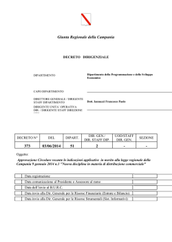 Approvazione Circolare recante le indicazioni applicative in merito