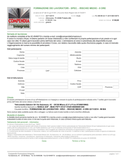 scarica la scheda di iscrizione - Compendia Formazione Integrata