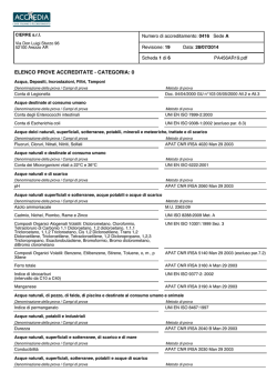 ELENCO PROVE ACCREDITATE