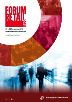 25 e 26 novembre 2014 - Istituto Internazionale di Ricerca