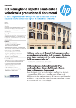 HP PPS | IT Case Study | BCC Ronciglione | HP