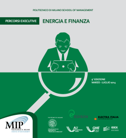 ENERGIA E FINANZA