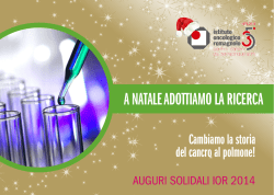 Catalogo biglietti 2014 - Istituto Oncologico Romagnolo