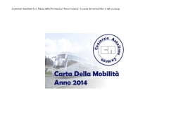 Carta Della Mobilit&agrave; 2014