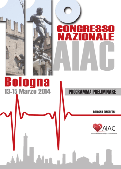 Programma Preliminare - Società Italiana di Cardiologia