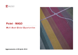 Portafoglio del MAGO al 28 Aprile 2014