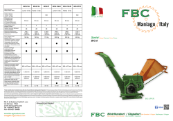 Biotrituratori / Cippatori Bio-Shredder / Chipper Bio