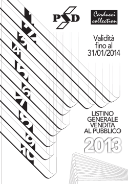 Scarica il nostro listino