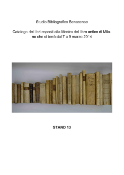 scarica file - Studio Bibliografico Benacense