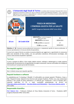 PROGRAMMA _CORSO FAD AIFM - Scuola di Medicina