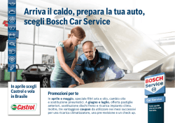Arriva il caldo, prepara la tua auto, scegli Bosch Car Service