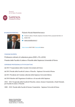 Roberto Nicolai Mastrofrancesco Professore ordinario di