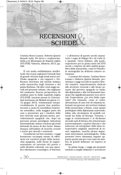 Recensioni e schede - Storia Mediterranea