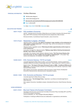 Andrea Albanese - DEMS - Universit&agrave; degli Studi di Milano