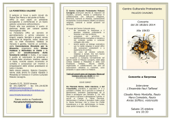 20141025 Programma di Sala Concerto a Sorpresa