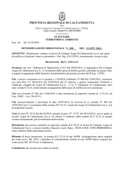 provincia regionale di caltanissetta