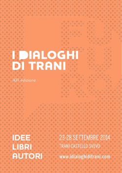 Programma - I Dialoghi di Trani