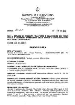 &yuml;&thorn;2 - Comune di Ferrandina