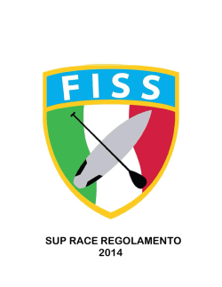 SUP RACE REGOLAMENTO 2014