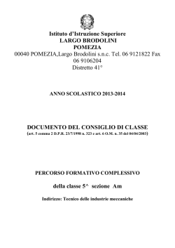 CLASSE 5^Am - IIS Largo Brodolini