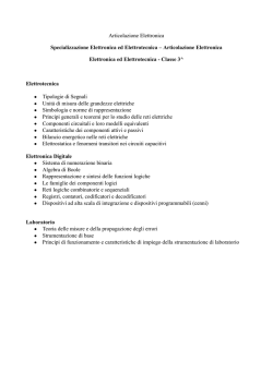 Programmi articolazione elettronica