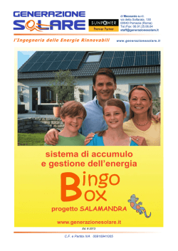 Accumulo e autoconsumo con la Bingobox