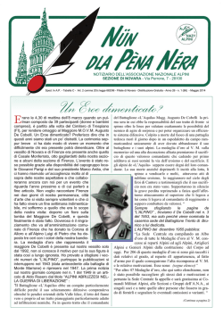 Numero 1 - Sezione Novara