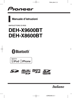 DEH-X9600BT DEH-X8600BT