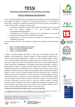 programma didattico corso TESSI_Pordenone