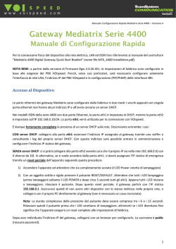 Guida alla Configurazione software BRI