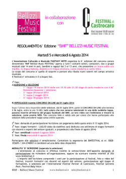 Scarica il regolamento del BMF 2014