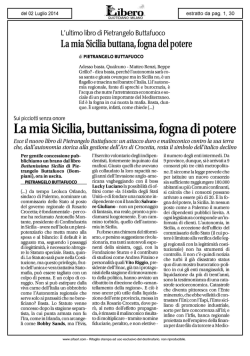 La mia Sicilia, buttanissima, fogna di potere