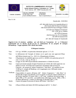 Bando reclutamento Educatori