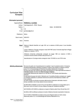Europass - ASP Cosenza
