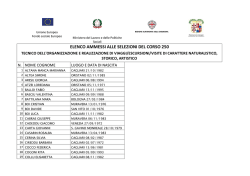 elenco degli ammessi - Uniform Confcommercio