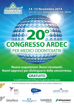Sabato 15 novembre 2014