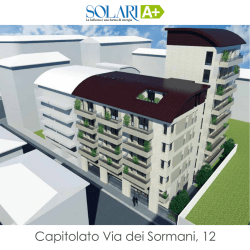 Capitolato - SolariA+ | La bellezza &egrave; una forma di energia