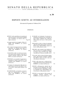 N. 30 - Senato della Repubblica