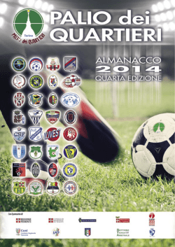 almanacco 2014 - Palio dei Quartieri