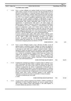 elenco prezzi - Centro polifunzionale