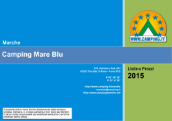 Listino Prezzi Camping Mare Blu