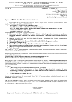 circ.14 - Convocazione Assemblee - Istituto Comprensivo "G.TIFONI"