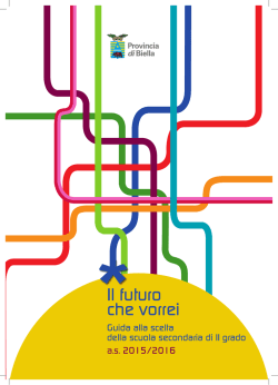 Il futuro che vorrei - Provincia di Biella